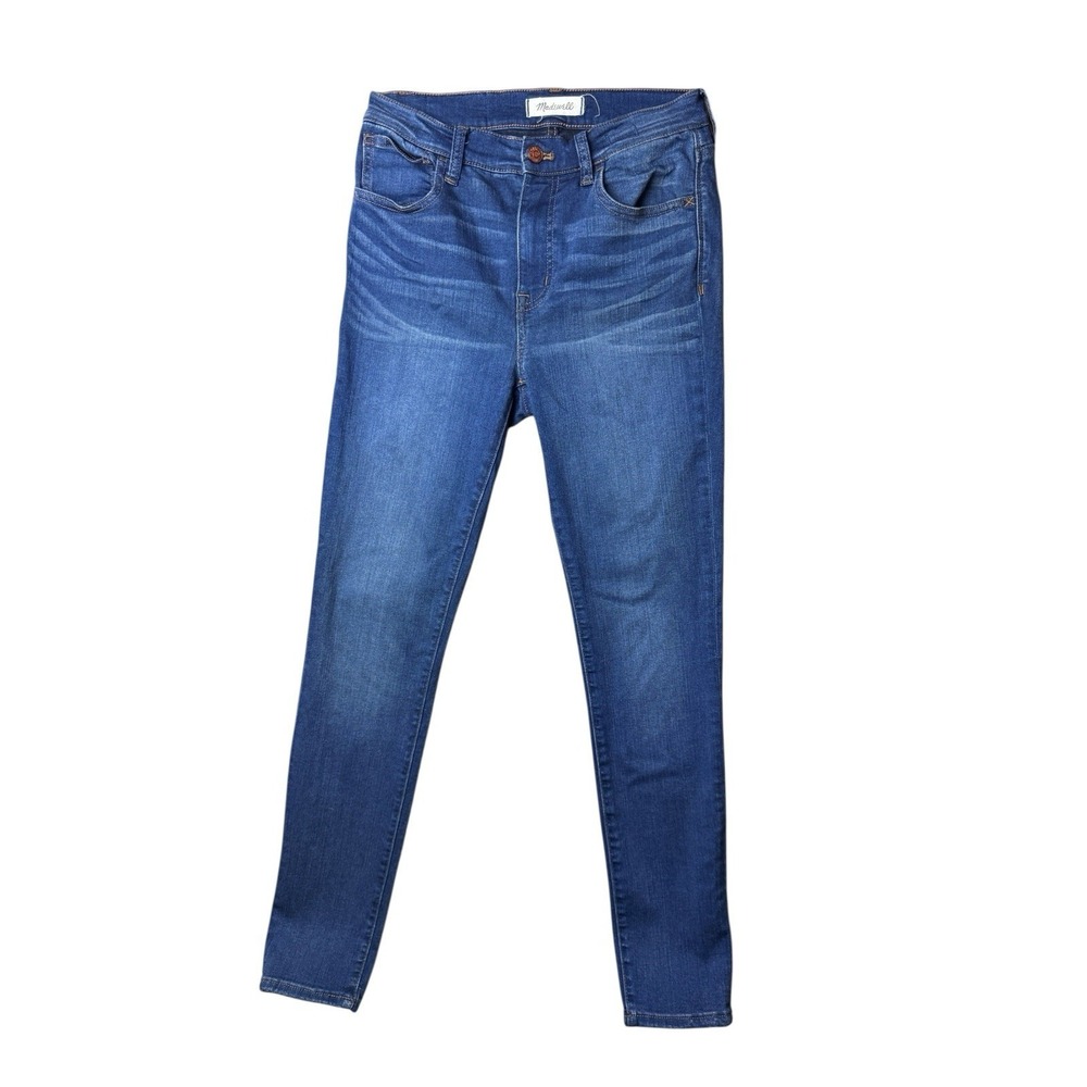 Madewell High-Rise Skinny Jeans Blue Medium Wash 27 Boho Preppy Quiet Luxury
